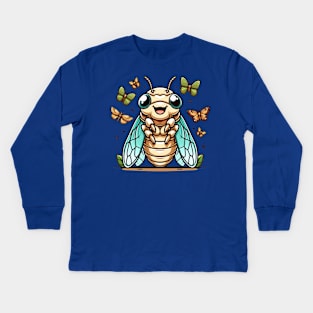 Darling Insect Kids Long Sleeve T-Shirt